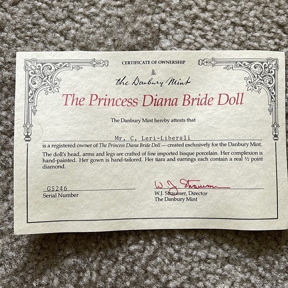 The Princess Diana Bride Doll - Picture 9 of 11